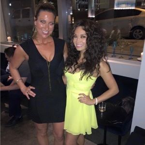 Top Shop Body Con Mini Dress Size Small Black LBD Size 6.